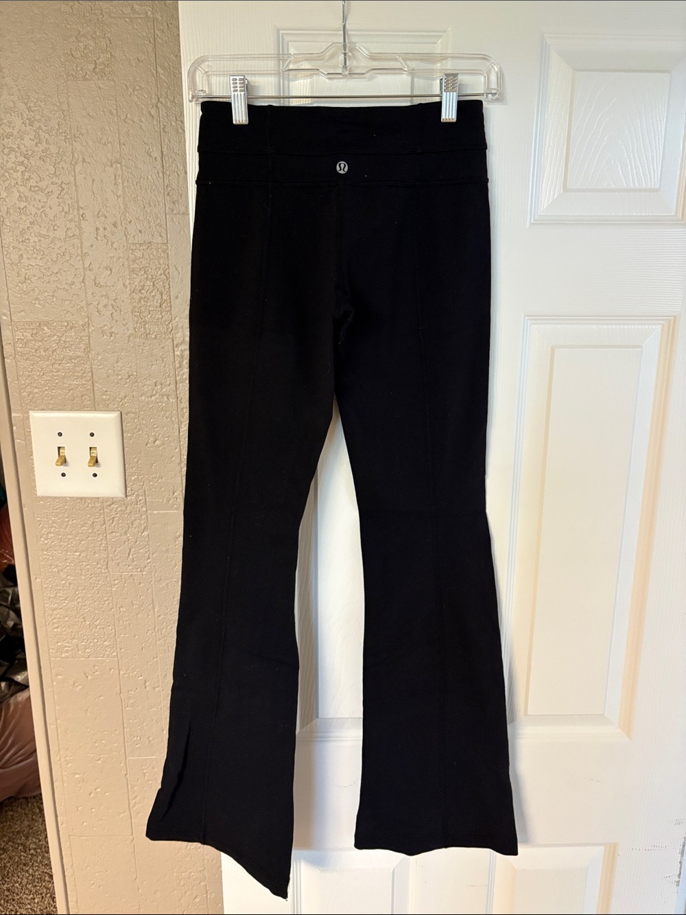 lululemon athletica Black Boot-Cut Flare Yoga Pants